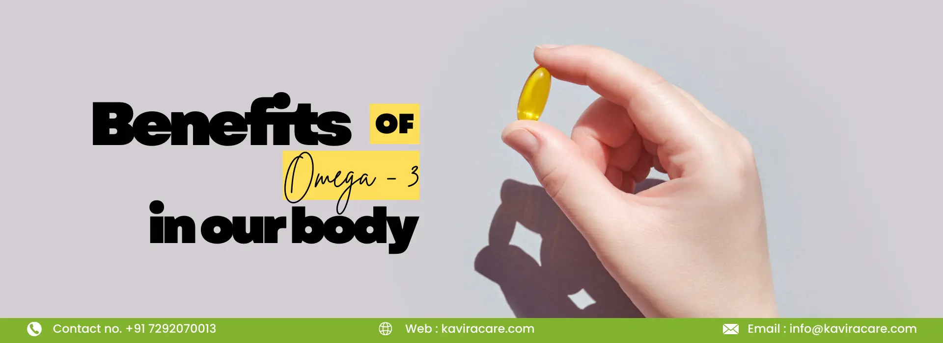 Benefits of Omega-3 in our body