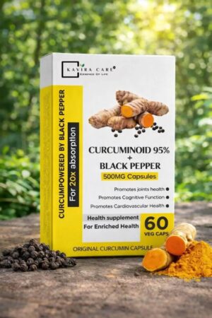 Curcuminoid 95 percent capsules with black pepper extract