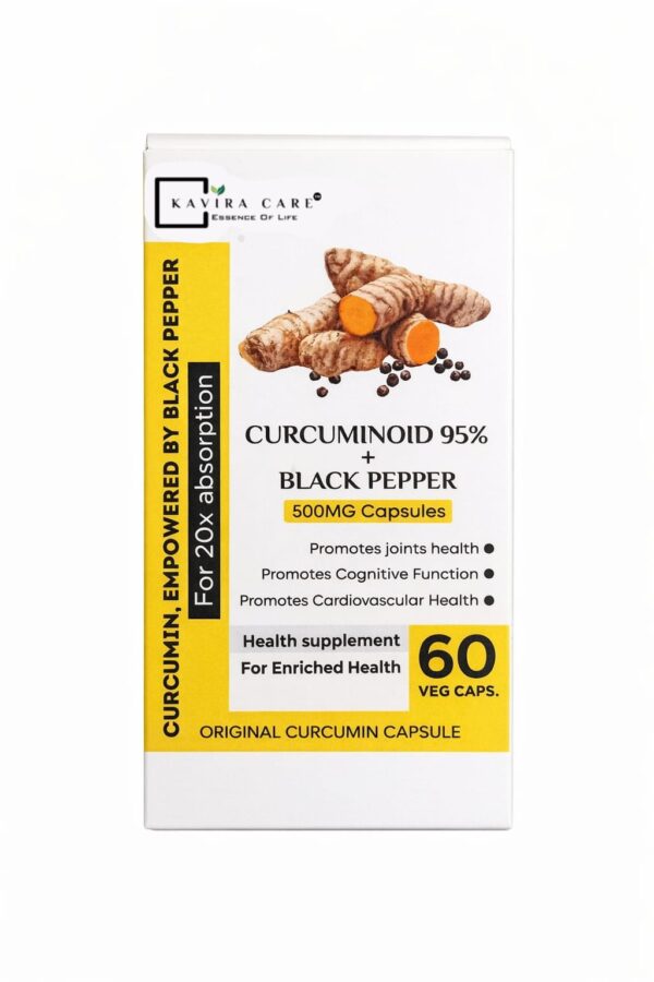 Curcuminoid 95 percent capsules with black pepper extract