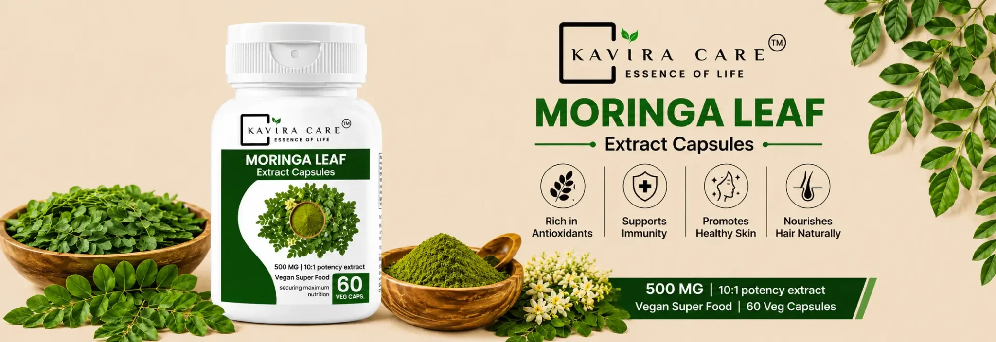 Moringa extract capsules