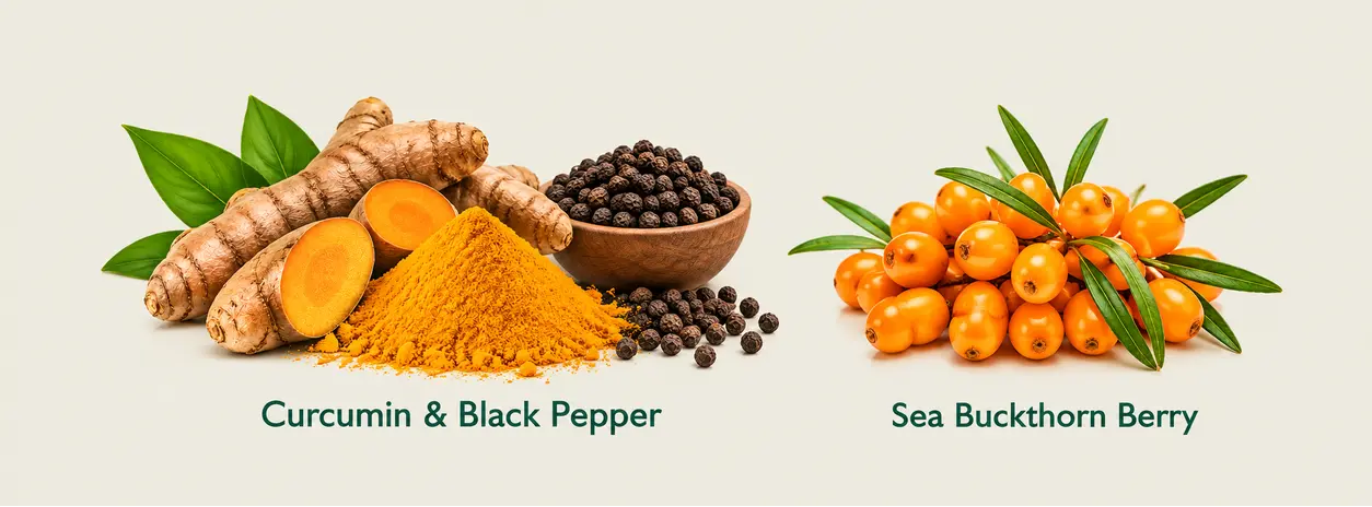 key ingredient of Curcumin & Sea Buckthorn Berry Capsules